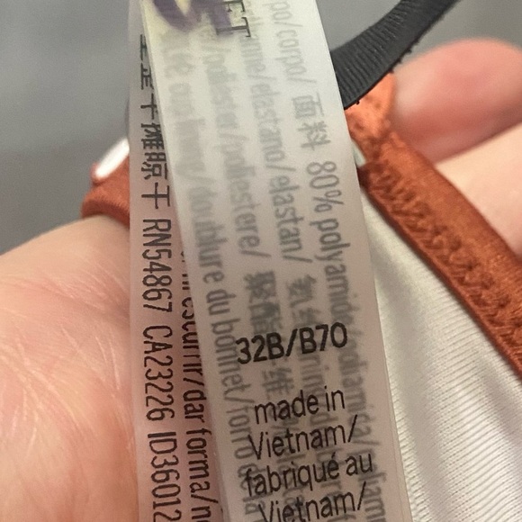 New! Victoria’s Secret Shine Strap Malibu Fabulous Push Up Swim Top 4753 - Picture 8 of 9